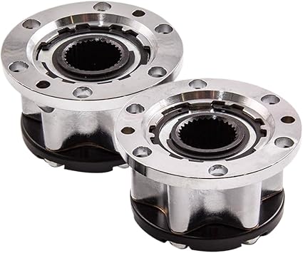 2-Pack Manual Locking Free Wheel Hub Assembly with 30 Splines for Land FJ60 Models Compatible with OEM 43530-69045