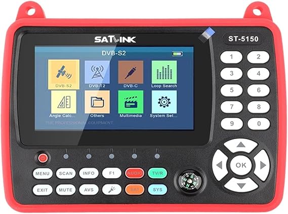 Digital Tester DVB-S2 DVB-T/T2 DVB-C Combo Better Satlink 6980 Digital Satellite Meter Finder H.265