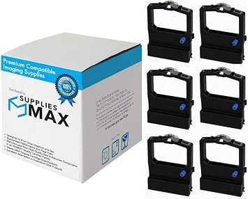 Compatible Replacement for Unisys AP-1357/AP-1359 Black Printer Ribbons (6/PK) (04-8180-871)