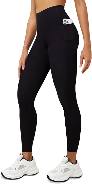 DLOODA Yoga Leggings for Women with Pockets High Waisted Yoga Pants Soft Buttery Workout Leggings