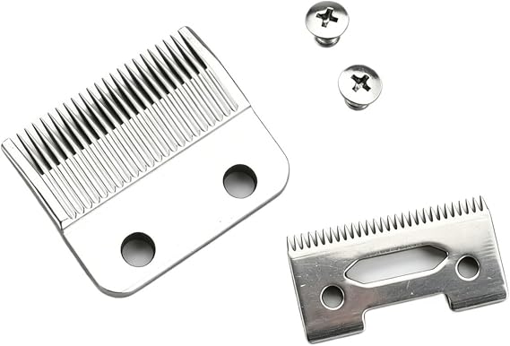 Clipper Blade,Compatible for WMARK,Blade Professional Cordless Hair High Carton Steel Clipper Accessories Golden for Choice Golden Screws(D16-BS001S 10 Sets)