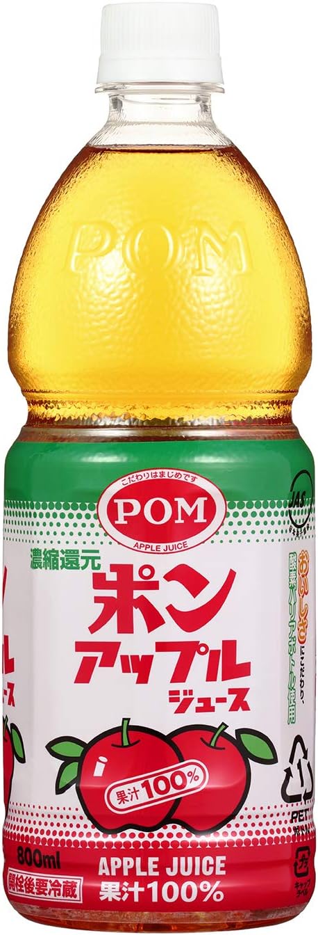 POM Apple Juice, 27.6 fl oz 800 ml x 6 Bottles