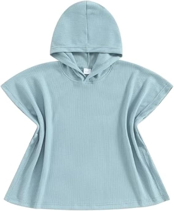 Balaflyie Kids Swim Cover up Girls Boys Waffle Towel Poncho for Beach | Boys Girls Swimsuit Coverups for Seaside, Pool, Bath, Beach Essentials for Babies, Toddlers&Little Kids 2-10 Years