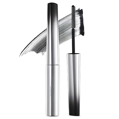 2026 NEW 3D Curling Iron Wand Mascara, Metal Mascara Wand Black Washable Tubing Mascaras Fiber Lash Extension Non-Clumping Wands Washable Metal Mascaras Black