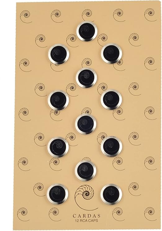 CARDAS AUDIO Noise dust Stopper Protective RCA Caps cover plugs. Shield and protects against unwanted Noise and RF, EMI interference (12 Pieces)