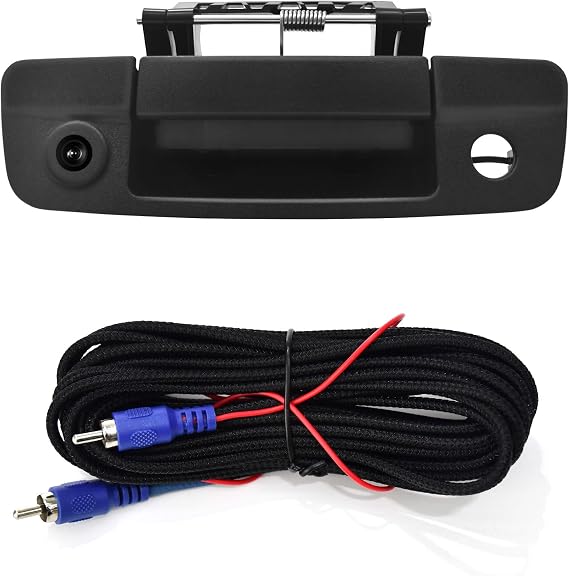 Dasaita Tailgate Handle Reverse Camera, Fit for Dodge Ram 1500 2500 3500 2009-2017 OEM Replacement, AHD 1080P Rear View Camera Backup Camera with Wiring Harness, 170 Wide Angle, IP68 Waterproof