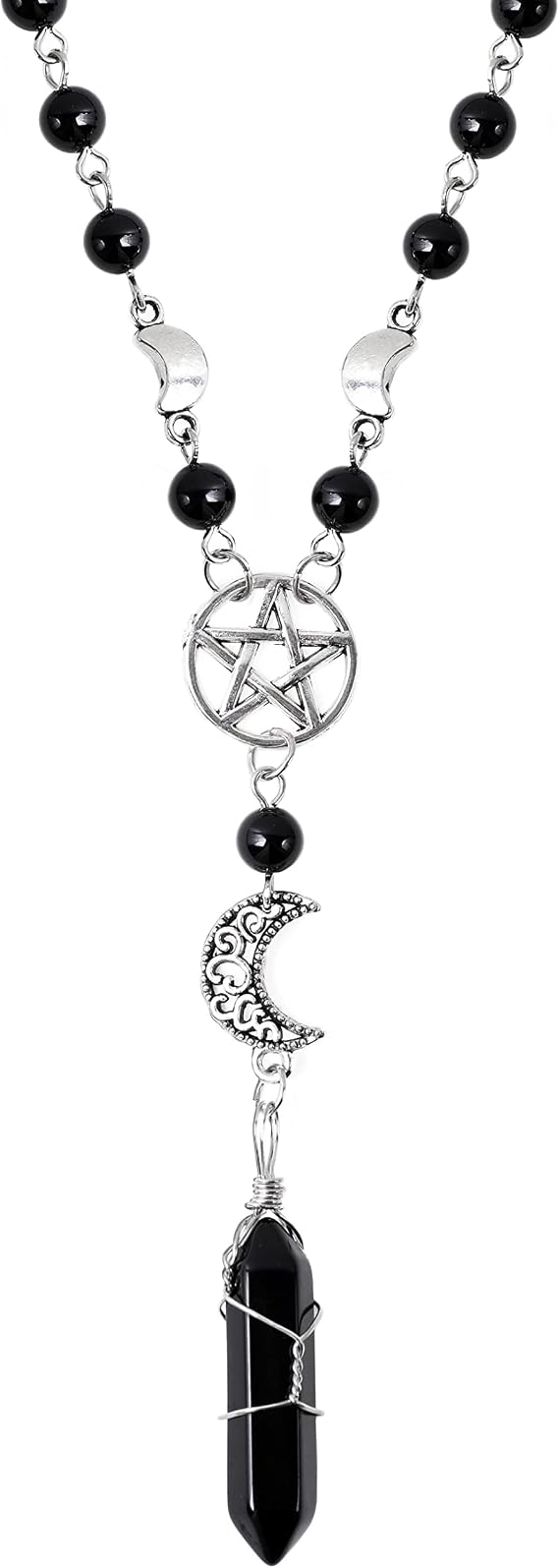 Gothic Cross Y Necklace, Goth Jewelry Gift for Women, Christmas New Year Gift