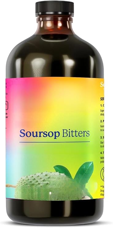 Soursop Bitters - Internal Cleansing - Supporting Digestive Health and Immune Function,Gluten-Free