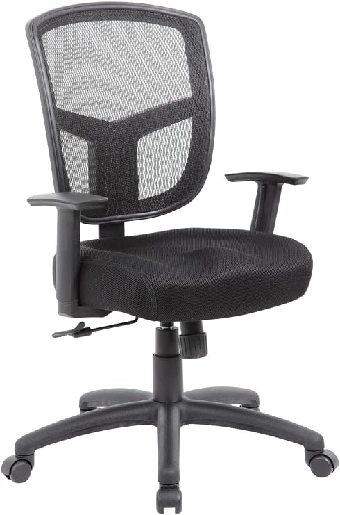 Boss Office Products (BOSXK Contract Task Chair with Synchro-Tilt Mechanism, Black, B6022
