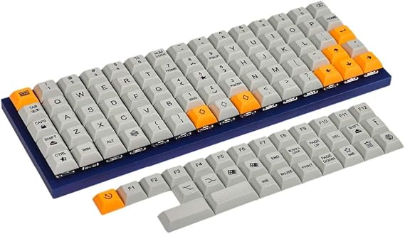 YMDK 75 Keys DSA Dye Sub PBT Keycaps Suitable for Ortholinear Layout MX Keyboard XD75 ID75 Planck Preonic Niu40 Only Keycap