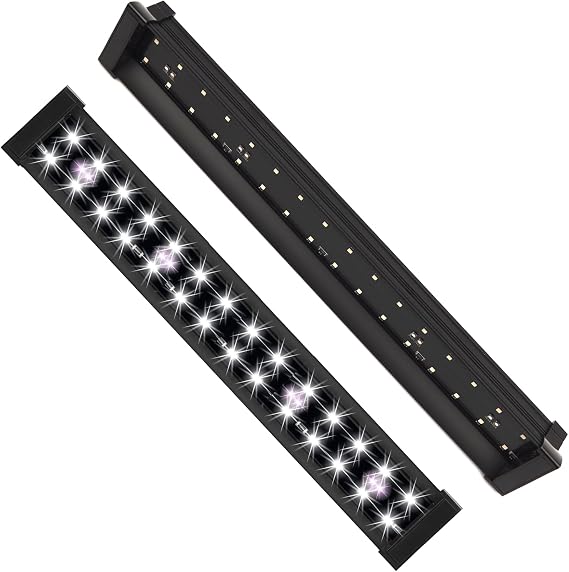 Reptile LED UVB Light 16-INCH 18W UVB10.0 Linear UV Lamp for Bearded Dragons, Turtles & Lizards Strip UVB Bar with UVA UVB Output, 8 X UV Beads, 6500K Bulb-Free