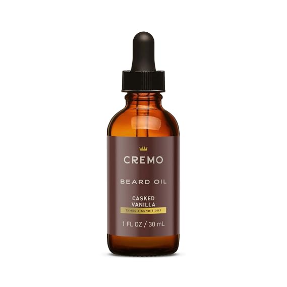 Cremo Beard Oil, Revitalizing Casked Vanilla, 1 fl oz - Restore Natural Moisture and Soften Your Beard To Help Relieve Beard Itch