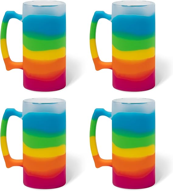Silipint: 6oz Silicone Flight Taster, Unbreakable, Non-Toxic, Dishwasher Safe - Pack of 4
