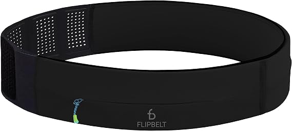 FlipBelt Zipper Adjustable Tubular Running Belt for Phones, USA Company