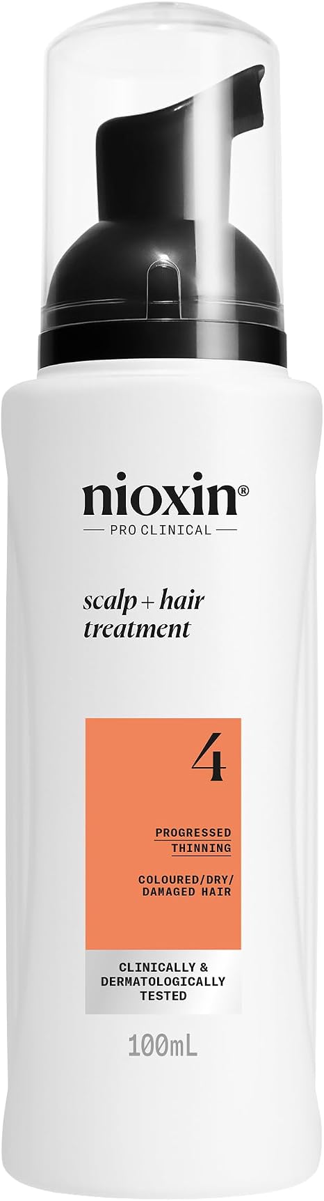 Nioxin System 4 - Hair Thickening System For Damaged Hair with Progressed Thinning - Biotin & Niacinamide - Shampoo, Conditioner, Serum