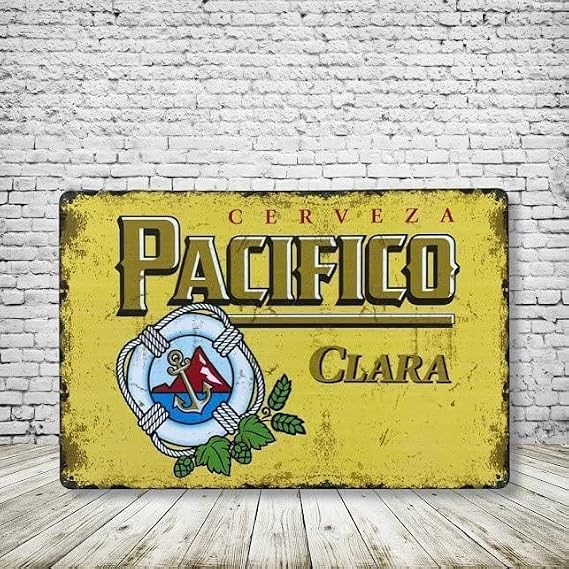 Retro Metal Tin Sign Pacifico Educational Plaque Decoration Home Office Room Wall Art Decor 6x8 inch