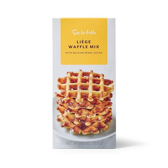 Sur La Table Liege Waffle Mix, Premium Belgian Waffle Mix with Pearl Sugar for Authentic Crispy Caramelized Waffles