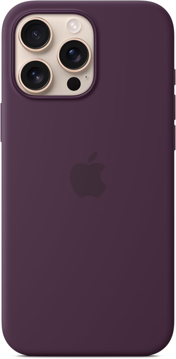 Apple iPhone 16 Pro Max Silicone Case with MagSafe - Plum ​​​​​​​
