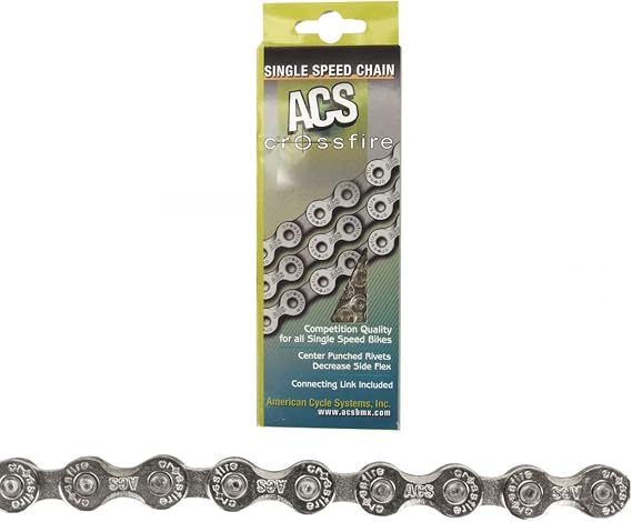 Acs Crossfire Chain - 106L, 3/32", Nickel | bike-chains