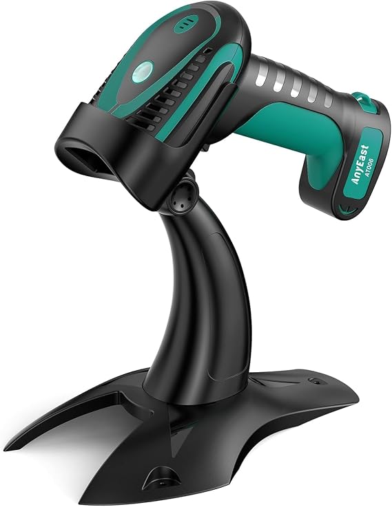 Bluetooth Barcode Scanner: Industrial 2D 1D with Stand USB Wired