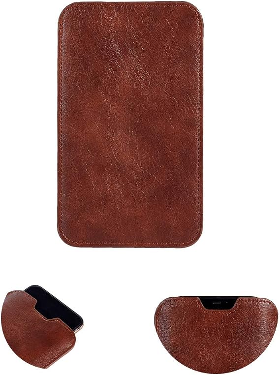 K-S-Trade Protective Case For Coolpad Cool 20s Case Compatible With Coolpad Cool 20s - Phone Pocket Artificial Leather - Brown Sleeve