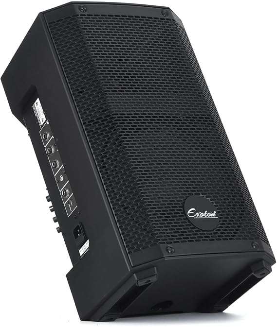 EXOTON E-B10 10" Portable Rechargeable Speaker, 800W Battery-Powered PA System, Built-in DSP, BT, TWS, 6-Hr Playing, Perfect for Karaoke, DJs,Events&Busking