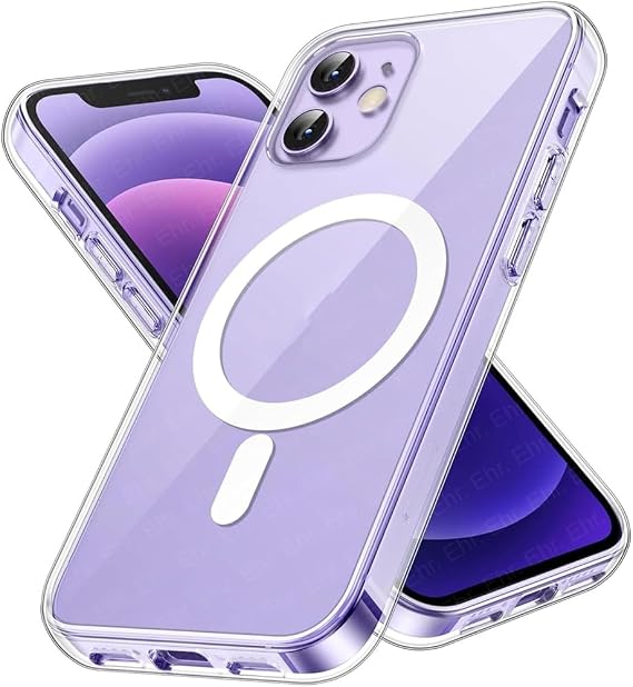 Coverzone İphone 11 İle Uyumlu Yüksek Kalite Kablosuz Şarj Özellikli Silikon Telefon Kılıfı Şeffaf, Wireless Magsafe ile uyumlu Silikon Kapak Şeffaf