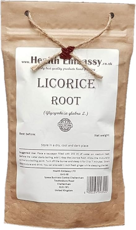 Health Embassy Licorice Root (Glycyrrhiza glabra L) (100g)