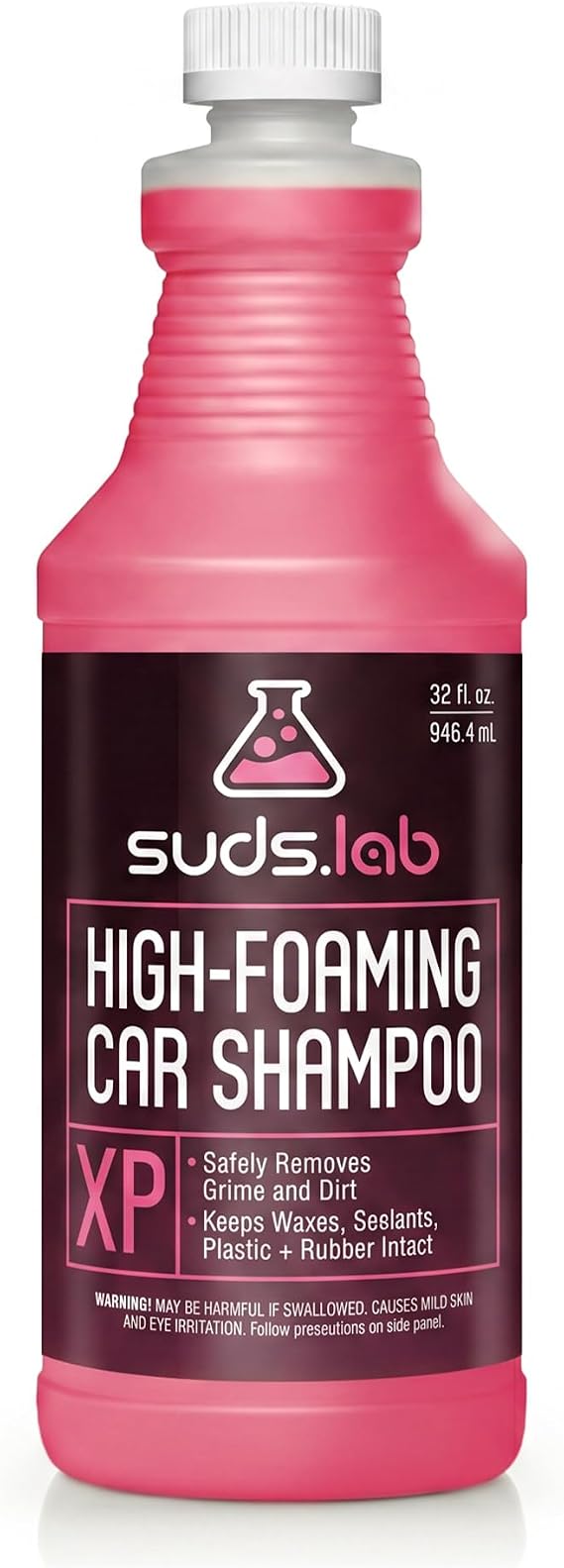 Suds Lab XP High Foaming Exterior Car Wash Shampoo, Dirt & Grime, 32 oz. | Effectively removes dirt and grime, use with foam cannon or bucket wash