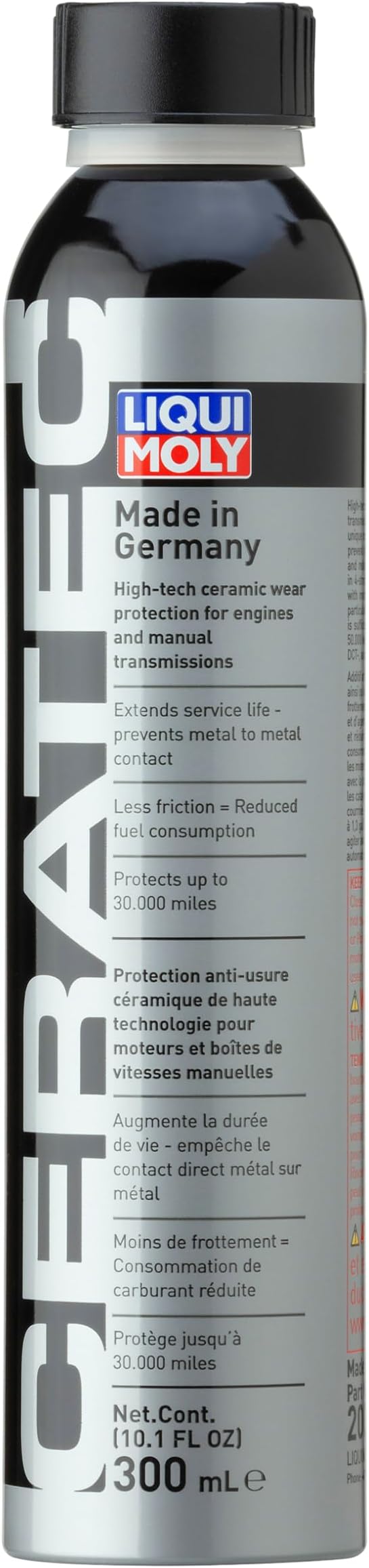 LIQUI MOLY Oil Additive Cera Tec 20002 Ceramic Wear & Tear Protection for Petrol & Diesel Engines Smoother Engine Performance, Less Friction & Lower Fuel Consumption 300 ml