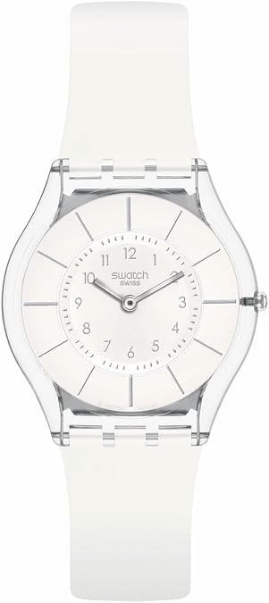Swatch Skin Classic Biosourced Unisex Watch Casual Plastic White Quartz Waterproof White Classiness