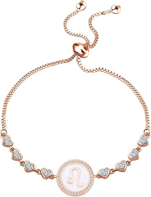 TGBJE Zodiac Constellation Bracelet Zodiac Sign Gift Horoscope Gift Birthday Gifts for Women (Leo Bracelet)