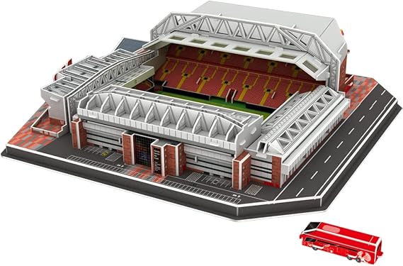 Football Stadium Model 3D Puzzles: DIY 3D Soccer Field Jigsaw Building Kit for Adults and Kid Home Bedroom Office Decoration (113pcs)