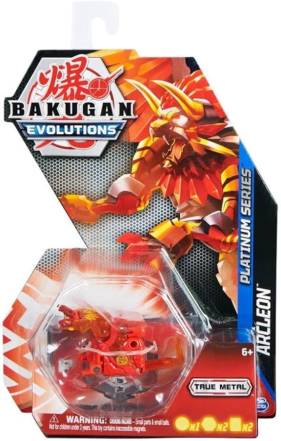 Bakugan Evolutions 2022 Platinum Series Die-cast Geogan Pyrus Arcleon