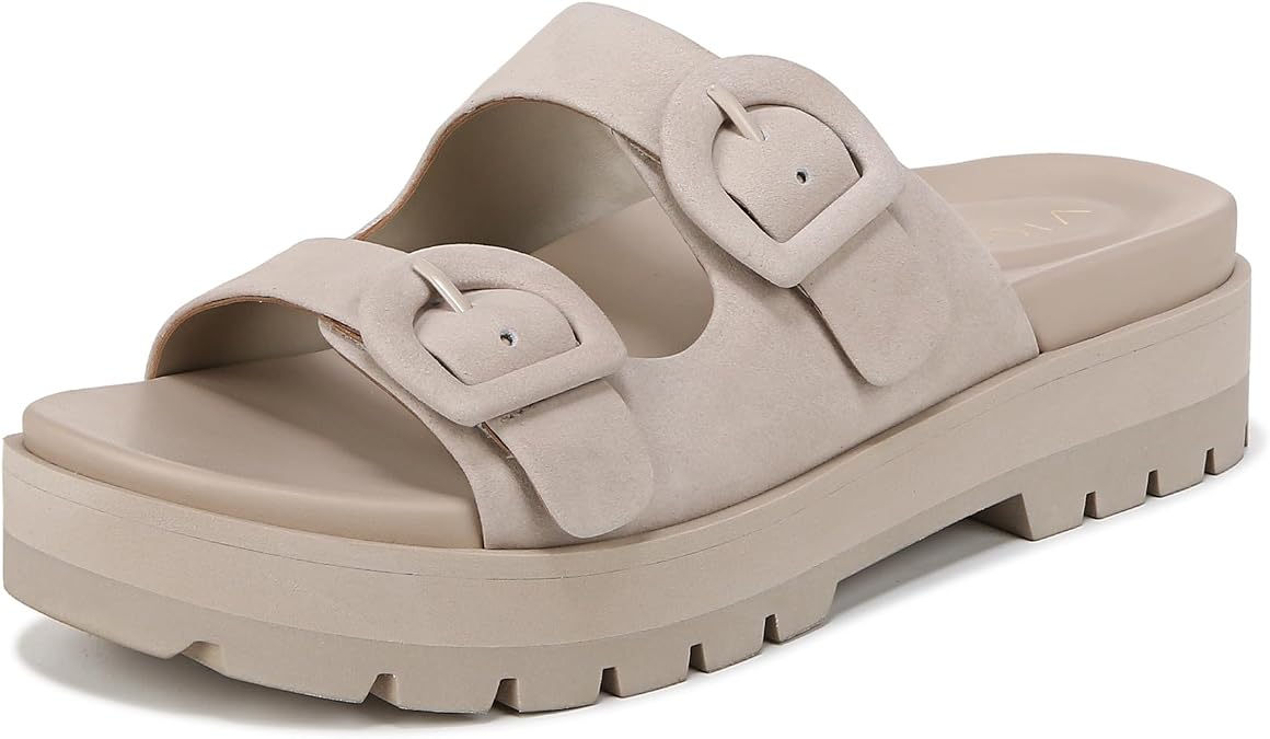 Vionic Women's Capitola Platform Sandal- Supportive Strappy Flatform Sandal that Includes an Orthotic Insole and Cushioned Outsole for Arch Support, Medium Fit