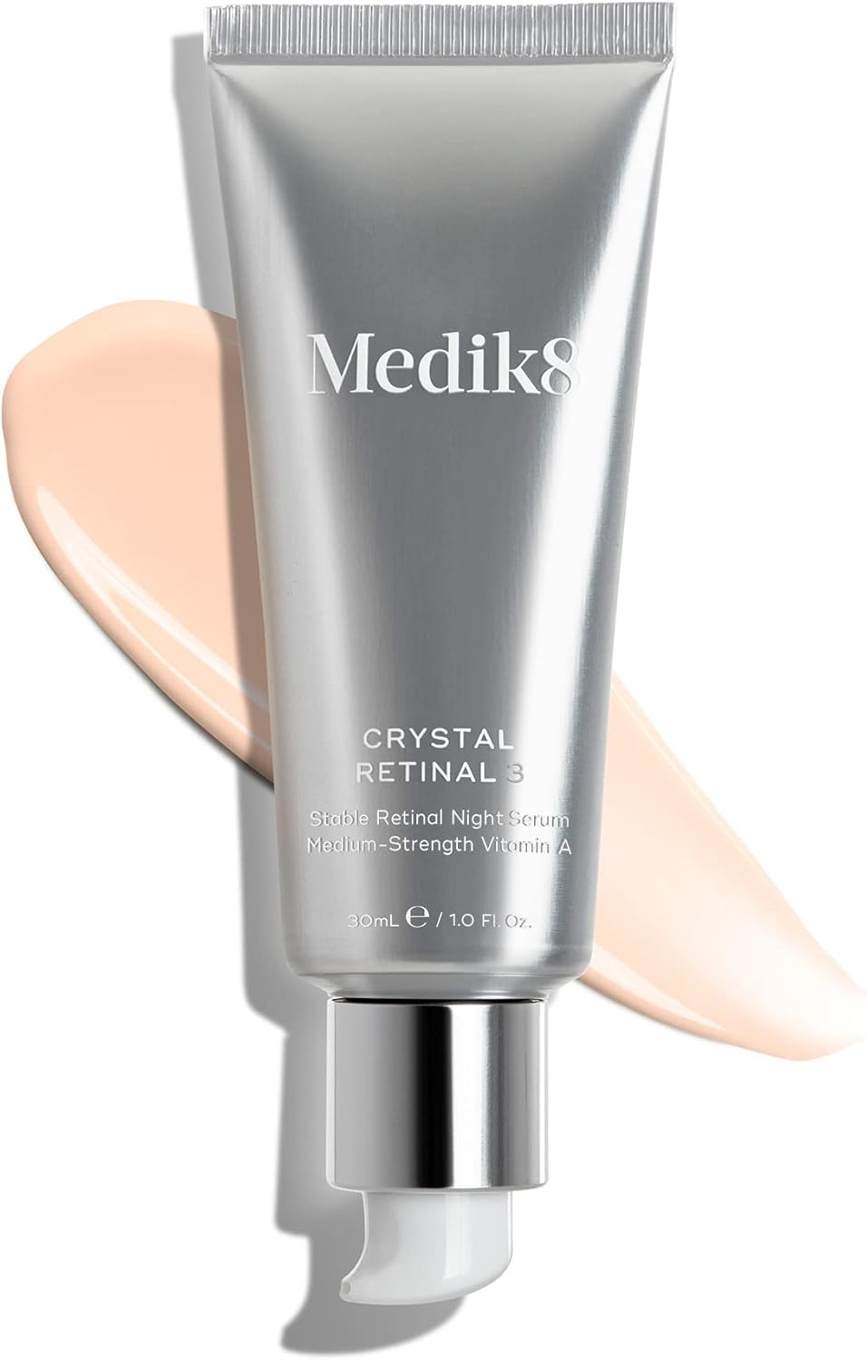 Medik8 Crystal Retinal 3 - Age-Defying Retinal Night Serum - Improves Wrinkles &amp; Skin Firmness - 0.03% Retinal Strength - 11x Faster than Retinol - For New Vitamin A Users - 30ml