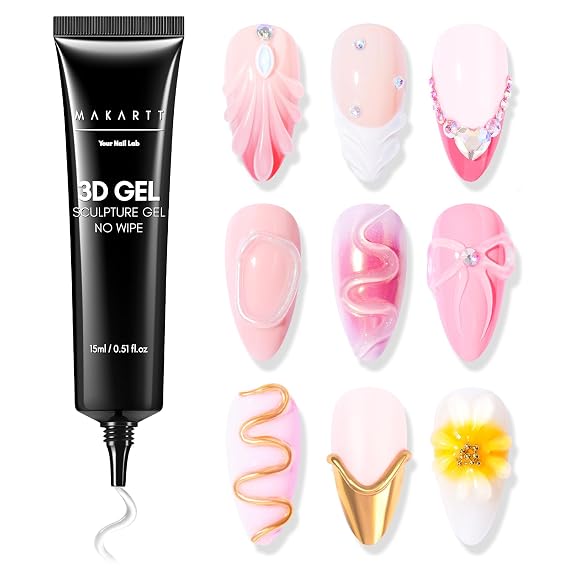 Makartt 3D Gel Nail Art, 15g Sculpting Gel for Molding and Drawing DIY