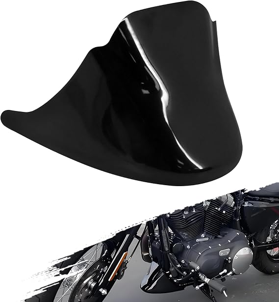 Motorcycle Front Bottom Spoiler Mudguard Air Dam Chin Fairing Fender Fit for Harley Sportster XL 883 1200 Iron 2004-2022 Gloss Black