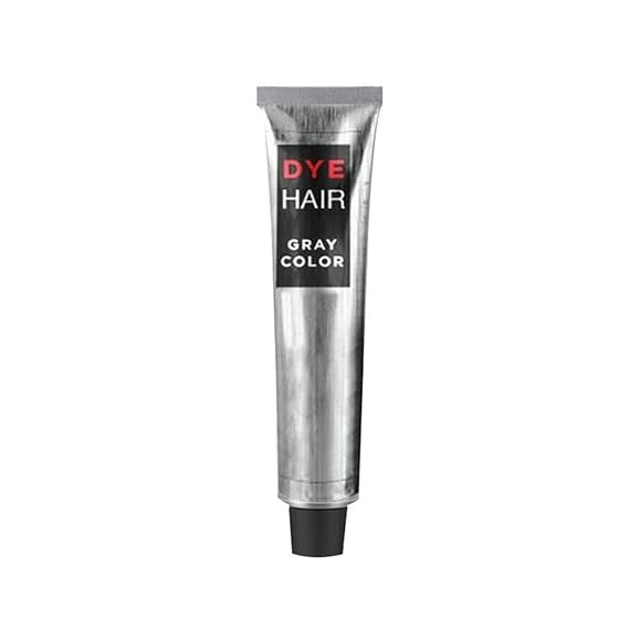 Silver Gray Hair Dye Cream, Permanent Light Gray Hair Color Cream (1pcs)