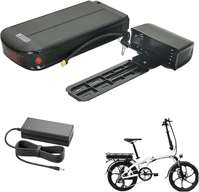 36V Lithinum Ion Battery 10Ah 12Ah 15Ah 17.5Ah Rear Rack Battery 36V Lithium Battery for 350W-650W Motor Conversion Kits with Luggage Rack and BMS
