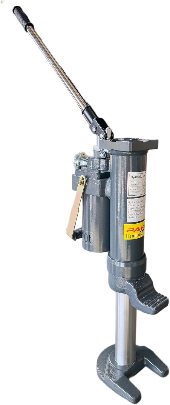 Hydraulic Toe Jack (10T) - Heavy Duty Compact 360 Degree Rotation 22000 lbs Capacity-Pake Handling Tools