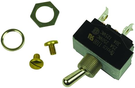 EATON 7576K2 Switch, Toggle, SPST, 30A, 250V