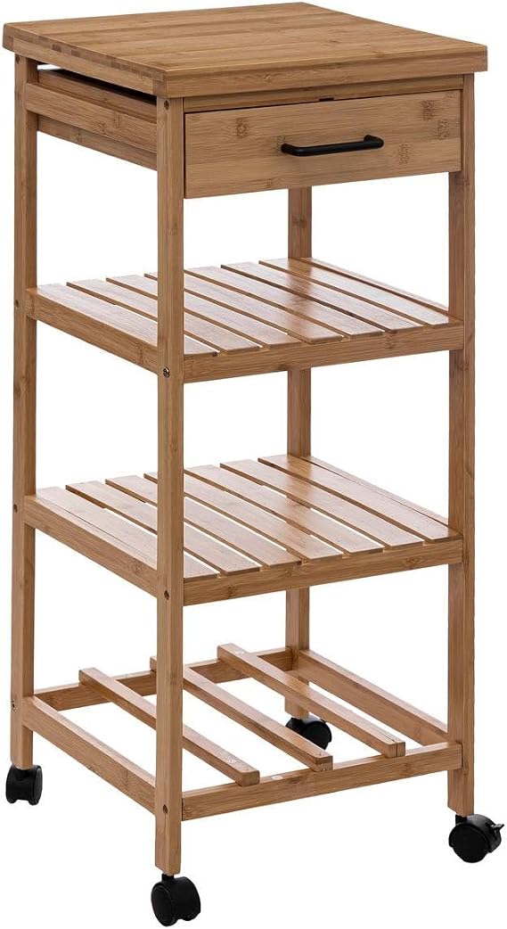 Mudo Home 5 Five Simply Smart Boho Bambu Çekmeceli Etajer