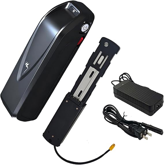 48V 16Ah Lithium Battery with Charger, 5-Pin Base Connector, USB Charge Port, Safety Lock (100W-1000W)