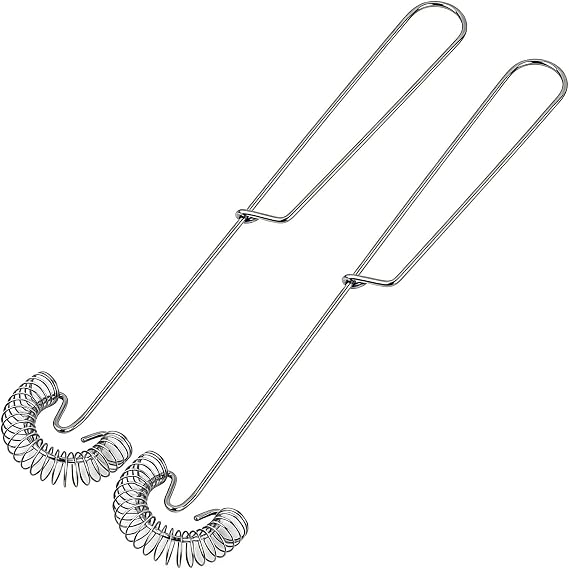 Spiral Whisk Stainless Steel Robust Whisk Sauce Stirrer Milk Mixer Nozzle Foamer Coffee Mixer 2 Pieces