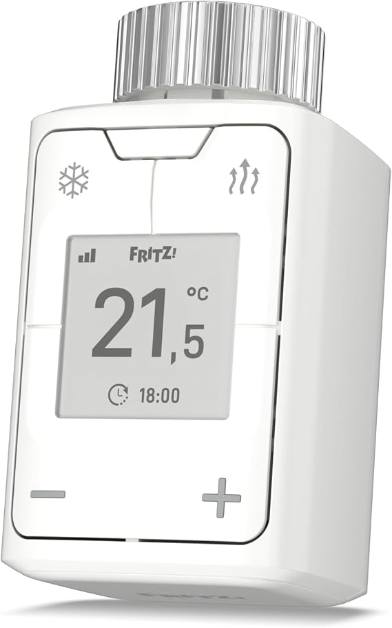 AVM Fritz!DECT 302 International (Intelligent Radiator Thermostat, Energy Saving, for All Standard Radiator Valves and for the Fritz!Box Local Network with DECT Base