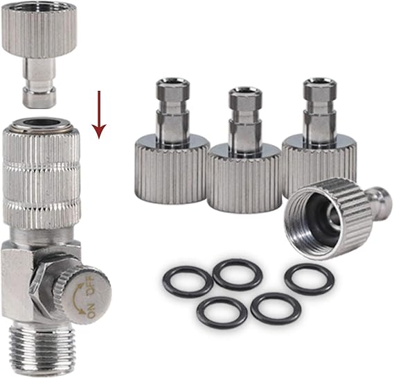 Airbrush Quick Release Disconnect Coupler Adapter Kit