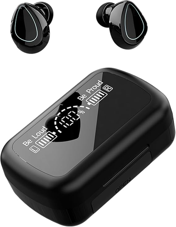 2024 Version True Wireless Bluetooth Earbuds with Charging Case Compatible with Apple & Android, Dual Connect, Built-in Microphone, Stereo Sound in-Ear Bluetooth Headphones Headset - Model 8