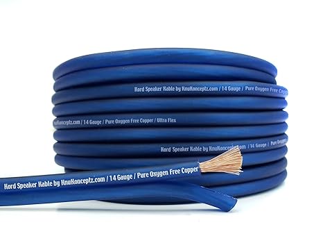 KnuKonceptz Kord Kable 14 Gauge Oxygen Free Copper Speaker Wire Cable - 50 Feet