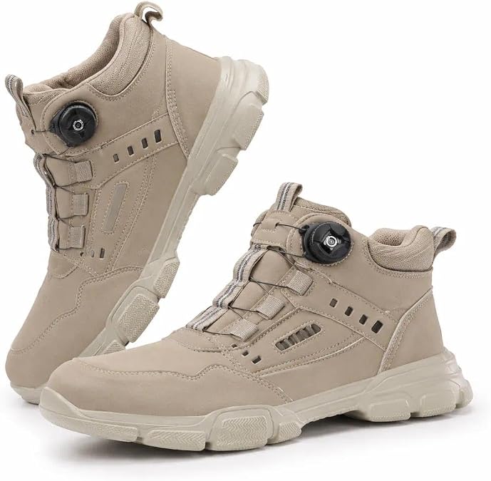 Steel Toe Shoes for Men Lightweight Work Shoes for Construction